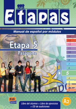 Etapas A2.3 Etapa 5 - Pasaporte Libro del alumno + Ejercicios + CD  Etapas A2.3 Etapa 5 - Pasaporte Libro del alumno + Ejercicios + CD