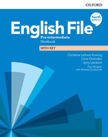 English File 4th Edition Pre-Intermediate Workbook with Key - Cliquez sur l'image pour la fermer