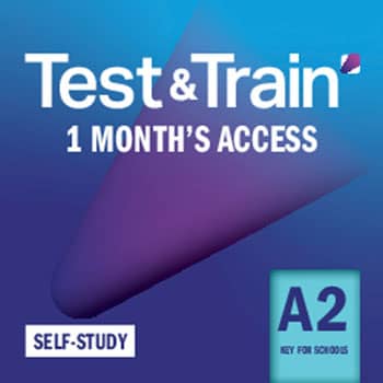 Test & Train - A2 Key for Schools Self-Study Access Code (1 Month)