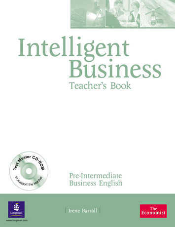 Intelligent Business Pre-Intermediate Teacher's Book with Test Master CD-Rom