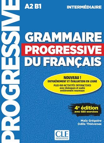 Grammaire Progressive du Français Intermédiaire 4e édition Livre + CD Audio + Appli-web