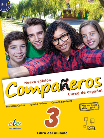 Compañeros Nueva Edición 3 (B1.1) Libro del alumno + licencia digital - Cliquez sur l'image pour la fermer