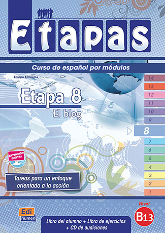 Etapas B1.3 Etapa 8 - El blog Libro del alumno + Ejercicios + CD - Cliquez sur l'image pour la fermer